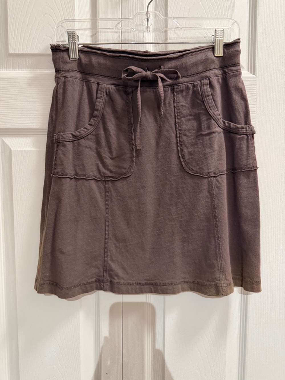 fresh produce Drawstring Pocket Mini Skirt - Mauve